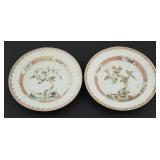 Pair of Chinese Plates with Tree and Blossom Motif
