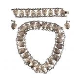 HECTOR AGUILAR Sterling Silver Necklace Set