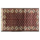 Persian Hand-Knotted Wool Rug