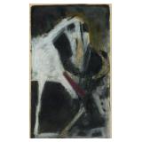 GAON Abstracted Horse Chalk Drawing