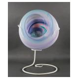 Large Art Glass Sculpture On Stand