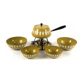 Cathrine Holm Lotus Enamel Fondue Set & Bowls
