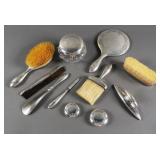 Sterling Silver Art Nouveau Dresser Set