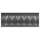 6 Waterford Lismore Cocktail Glasses Orig Boxes