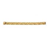 Heavy 14K Gold Nugget Bracelet