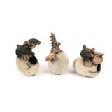 TODD WARNER, (3) Egg Hatchling Sculptures