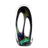 ROLLIN KARG Abstract Art Glass Sculpture