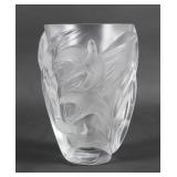 LALIQUE Martinets Crystal Vase