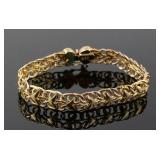 14K Diamond Butterfly Clasp Bracelet