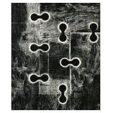 MEL KENDRICK 7 Locks Woodcut