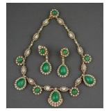 Ciner Partial Parure Necklace & Earrings