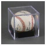 Joe DiMaggio Lefty Gomez Signed Ball PSA/DNA