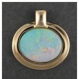 14K Gold Opal Pendant