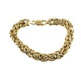 14K Gold Byzantine Bracelet