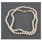 14K Gold & Pearl Necklace