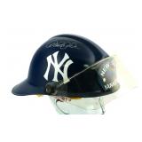 Signed NY Firefighter Helmet Jeter & Dent COA