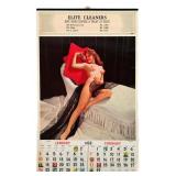 "The Temptress" Original 1960 Pinup Calendar