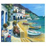 BOHLMANN Oil Painting, Mykonos with Love