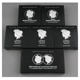 (7) 2023 Morgan & Peace Silver Dollars