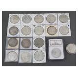 (18) Morgan Silver Dollars