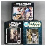 (3) STAR WARS PUZZLES 1977
