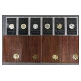 (10) 40% SILVER EISENHOWER PROOF DOLLARS 1971-74