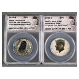 2019 APOLLO 11 KENNEDY HALF DOLLAR SET PR70