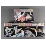 (3) STAR WARS ROTJ SNAP-FIT MODEL KITS MPC