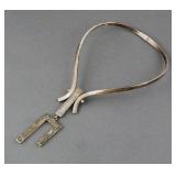 TAXCO STERLING MODERNIST NECKLACE SIGNED