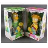 1990 SIMPSONS LISA & BART DOLLS