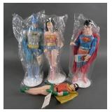 (4) VINTAGE HAMILTON DC SUPERHEROES FIGURE SET