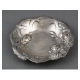STERLING ART NOUVEAU REPOUSSE DISH