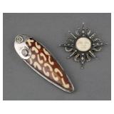 (2) SAJEN STERLING PENDANT PINS