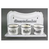 ANTIQUE GERMAN ENAMEL CLEANING STATION