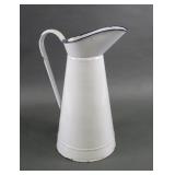 ANTIQUE GERMAN ENAMEL WATER PITCHER