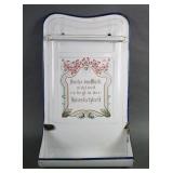 GERMAN ENAMEL WALL DRIP TRAY