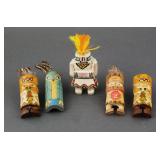 (5) VINTAGE BSA TOTEM NECKERCHIEF SLIDES