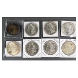 (8) 1921 MORGAN SILVER DOLLARS