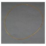 14K YELLOW GOLD COBRA CHAIN