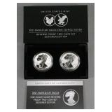 2021 SILVER EAGLE REVERSE PROOF SET (2) COINS
