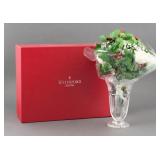 WATERFORD HOLIDAY VASE & BOUQUET ORIG. BOX