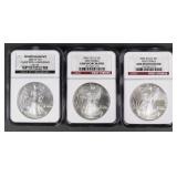 (3) 2006 SILVER EAGLES FIRST STRIKES