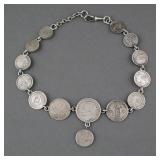 ANTIQUE SWEDISH COIN NECKLACE