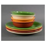 (8) FIESTA MATCHING PLATES & BOWLS