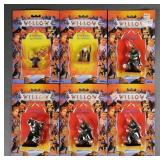 (6) 1988 WILLOW ACTION FIGURES MOC