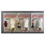 (3) 1983 ROTJ GLOW PAINT FIGURINES