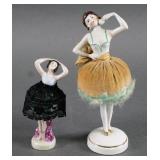 PORCELAIN HALF DOLL PINCUSHION (2), GERMANY
