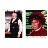 (2) STAR TREK SIGNED 8X10 COLOR PHOTOS