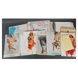 (5) VINTAGE PIN-UP CALENDARS