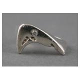 STERLING DIAMOND NANTUCKET RING